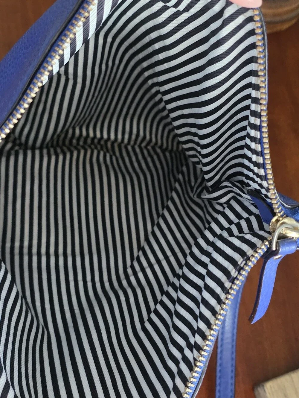 Kate Spade Cobble Hill Mini Carson Lapis Blue Leather Crossbody Bag